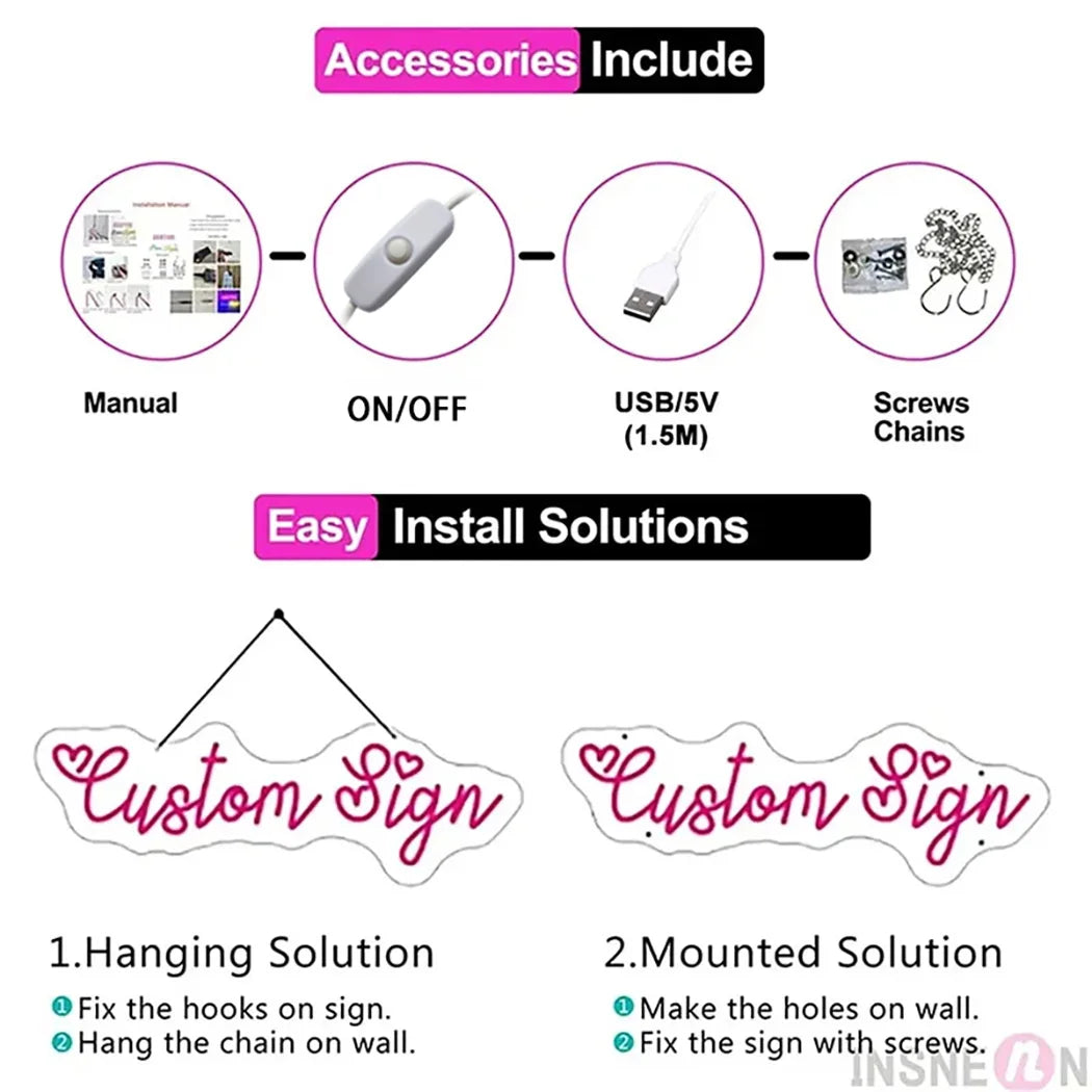It's a Love Story Neon Light Sign for Wedding Party Wall Decor LED Neon Signs Room Bedroom Wall Decoration Neon Lamp USB Power Good Vibrations