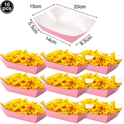Pink Party Disposable Tableware Solid Color Party Pink Plates Cup Tablecloth Birthday Wedding Baby Shower Picnic Party Supplies Good Vibrations
