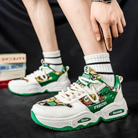 Mens Sneakers Thick Sole Anti Skid Wear-resistant 2025New Men's Casual Spring Shoes Breathable Man Footwear Fashion Comfortable Good Vibrations