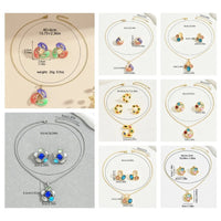 Chic Luxury Crystal Earrings Pearl Charm Rhinestone Necklace Geometric Vintage Women Jewelry Set Girls Good Vibrations