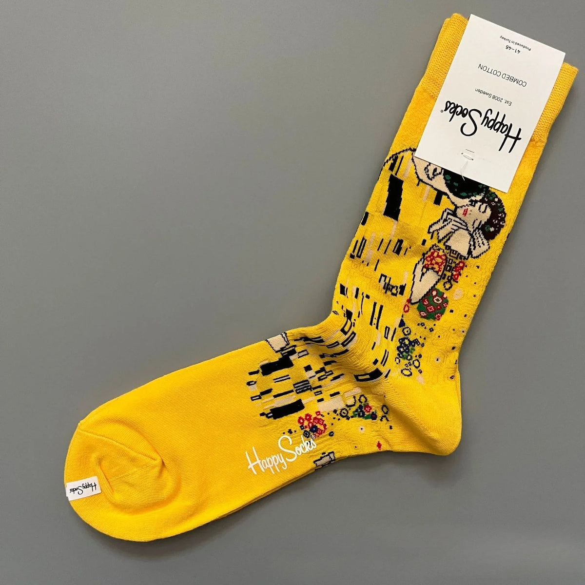 Cotton Happy Socks Men's Classic Crew Sock Shoe Size 10 - 13 Soft Good Vibrations