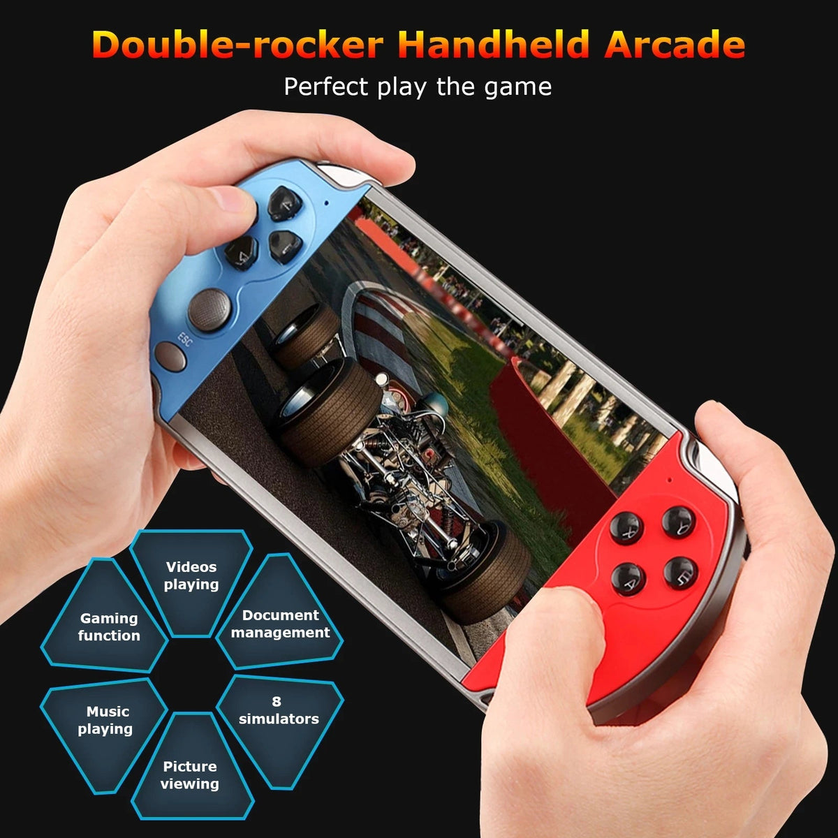 Retro Video Game Console Portable Handheld Gaming Videogame Machine Mini Arcade Player Emulator Smart Gamepad Portatil Retrogame Good Vibrations