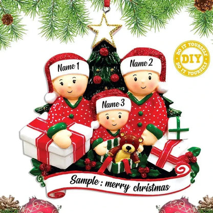Christmas Tree Hanging Ornaments DIY Personalised Holiday Home Decor Gifts Navidad New Year 2026 Christmas Decorations for Home Good Vibrations