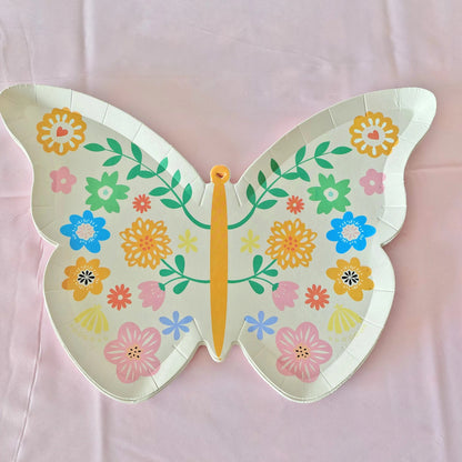 Birthday Party Decoration Butterfly Disposable Tableware Paper Plate Cups Napkin Happy Birthday Party Decoration Good Vibrations
