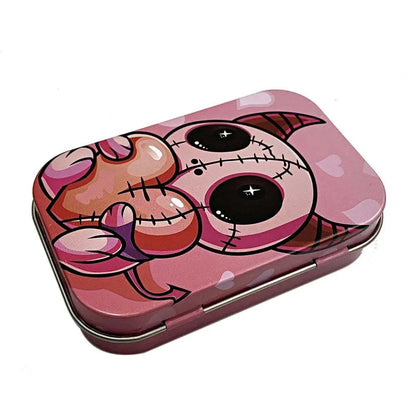 Tinplate Cigarette Case Tobacco Storage Box Humidor Rolling Paper Box Jewelry Candy Coin Key Organizer Flip Gifts Sealed Good Vibrations Adult Super Store