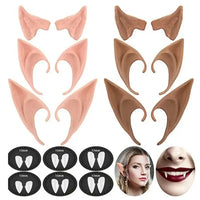 Cosplay Fairy Pixie Elf Ears Soft Vampire Ear Prop Angel Anime Party Dress Up Costume Accessories for Halloween Christmas GOOD Vibrations