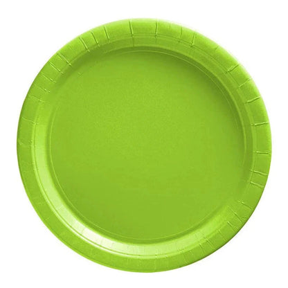 Green Solid Color Party Set Plastic Plate Cup Tablecloth Birthday Party Easter Day Baby Decoration Dinniware Party Supplies Good Vibrations