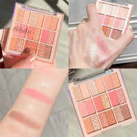 18 Colors Color Blocking Eyeshadow Palette Korean Makeup Summer Ice Cream Color Eyeshadow Pink  Purple Makeup Palette Cosmetics Good Vibrations