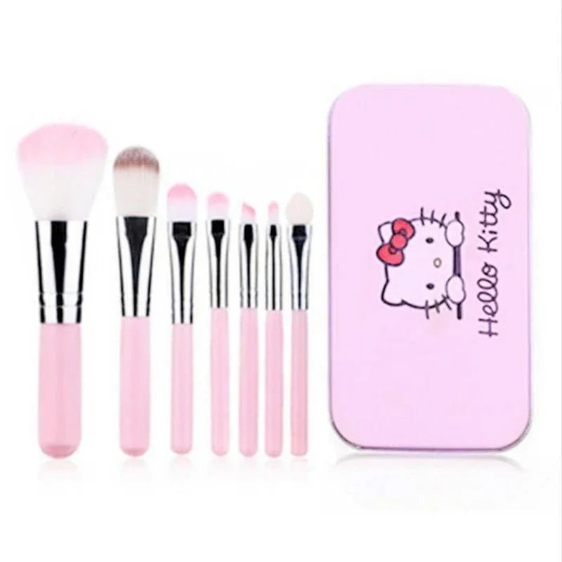 Hello Kitty Makeup Brush Set Fashion Cute Blush Eyebrow Lip Eye Shadow Brush Beauty Tool Women Girls Facial Makeup Tools Gifts Good Vibrations