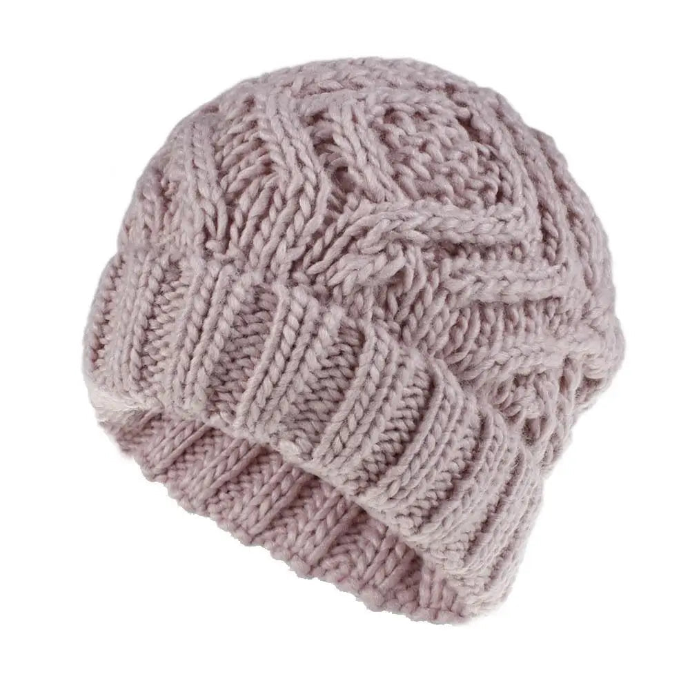 Fashion Warm Knitted Hats Windproof Solid Color Beanie Cap Coldproof Ear Protection for Autumn Winter Good Vibrations