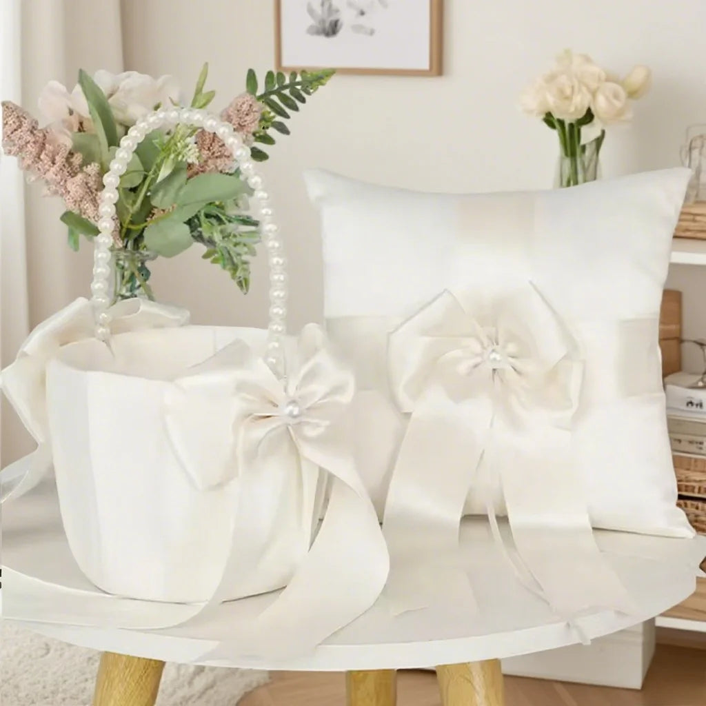 20x20cm White Lace Wedding Ring Pillow Romantic Ring Pillow Alliance Bridal Ring Bearer Pillow Cushions Decoración de bodas Good Vibrations