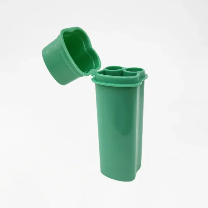 One-piece Flip-top Cigarette Case Kit with Two Holes and Lighter Storage Portable Storage Carrying Around Smoking Accessories Good Vibrations Adult Super Store