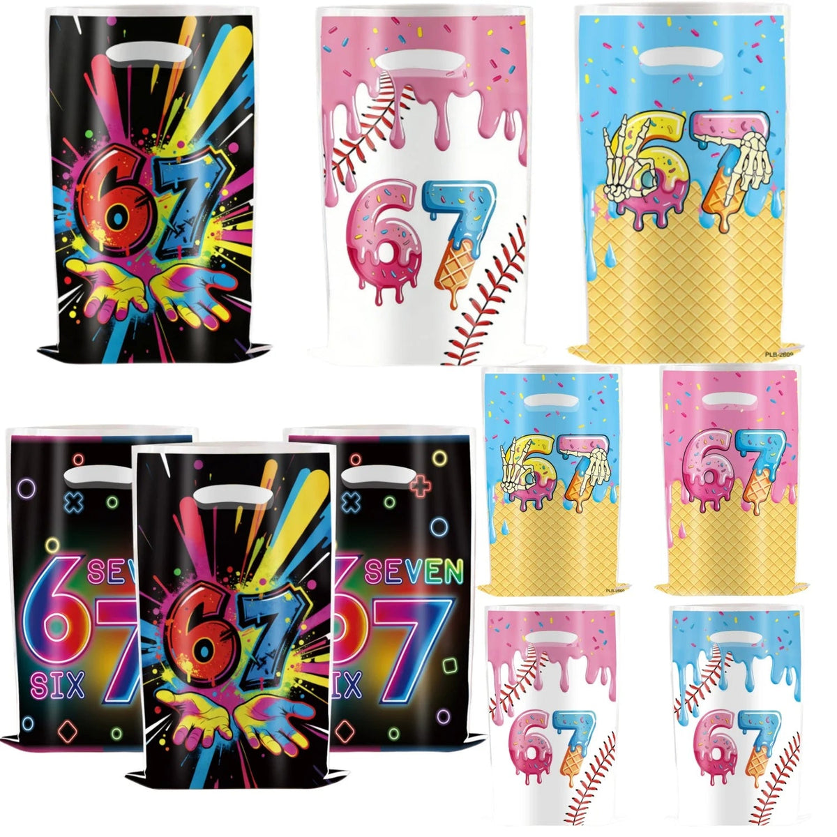 67 Baseball Birthday Party Supplies With Handbag for Party Decoration Set Festival Party Supplies,Eco-friendly Handbag HeavyDuty Good Vibrations