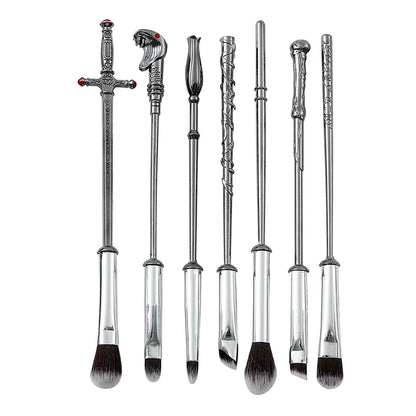 Snake Makeup Brushes Set, Foundation Powder, Blush, Eyeshadow, Concealer, Lip, Eye Make Up Brush, Cosmetics Beauty Tools, 7Pcs Good Vibrations