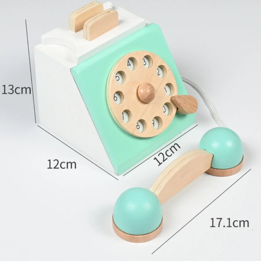 Children's simulated telephone, landline toy, baby model, early education, speaking, puzzle button, making phone calls Good Vibrations