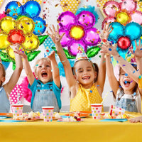 3pcs Flower Balloons Pink Rose Red Purple Flower Balloon Birthday Party Wedding Decorations Good Vibrations