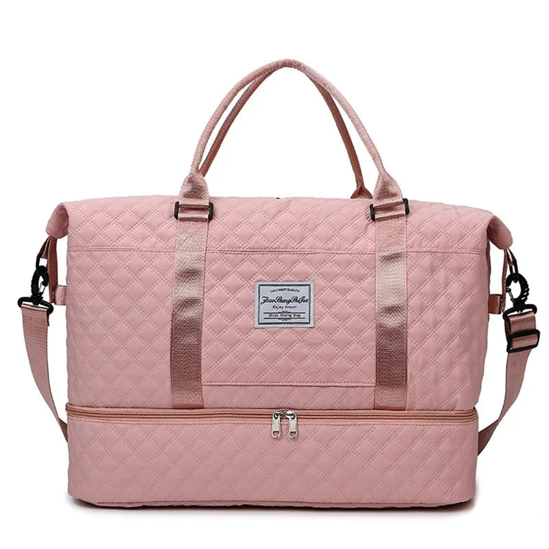 Lightweight Luggage Bag, Large Capacity Travel Duffle Bag Gym Tote Bags, Shoulder Weekender Overnight Bag Good Vibrations