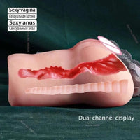 Real Vagina Toy Sex Doll Masturbators Sext Toy for Man Silicone Pussies Erotic Toys Gadgets 2 in 1 Pussys for Men 18 Pussy Anal GOOD Vibrations