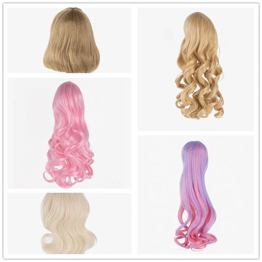 Round Yuan 1/3 Doll Wig Colorful Doll Accessories 25cm Circumference Doll Hair Girl DIY Dressing Doll Parts Anime Doll Decors Good Vibrations