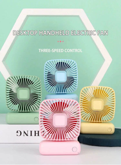 Desktop Desktop Small Fan Mini Handheld Usb Three Speed Cool Air Car Home Office Portable Quiet Outdoor Simple Portable Summer Good Vibrations Adult Super Store
