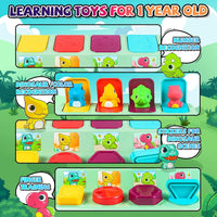 Pop Up Animal Toy, Interactive Baby Toys for 1-3 Year Olds, Montessori Cause & Effect Toys, Early Learning Toys for Toddlers Good Vibrations