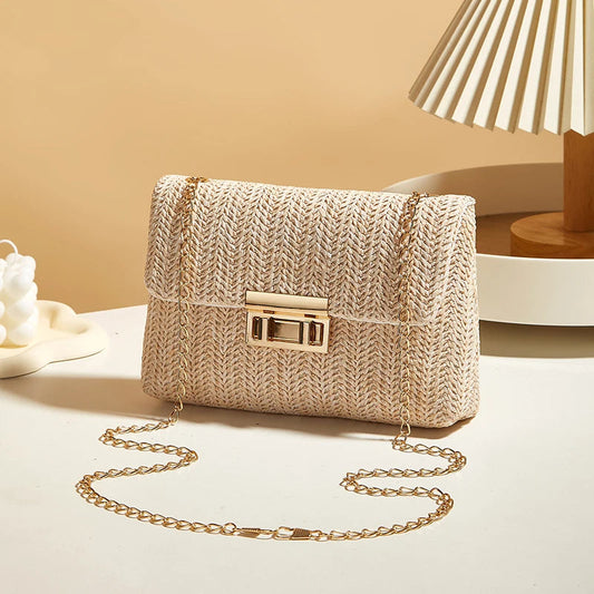 Crossbody Bag for Women Chain Strap Banquet Stylish Accessory Shoulder Bag for Day-to-Night Outfits Good Vibrations