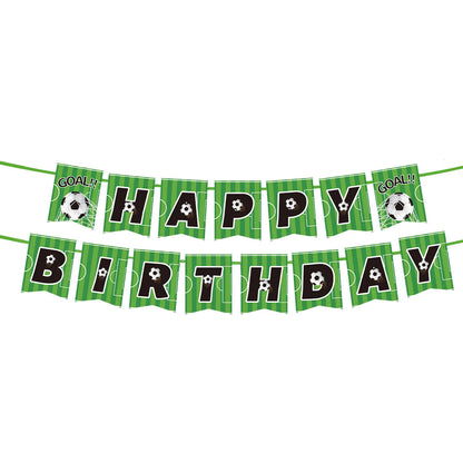 Soccer Party Hanging Decor Pull Flag Banner Spiral Football Birthday Party Soccer Club DIY Decoration Supplies Garland Pennant Good Vibrations