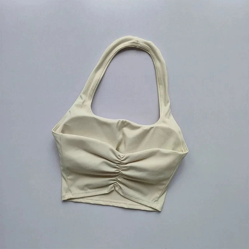 Fitness Bra Workout Tops Gym Fitness Sports Bras Sexy Athletic Sport Bra Women Backless Gym Yoga Crop Top Good Vibrations