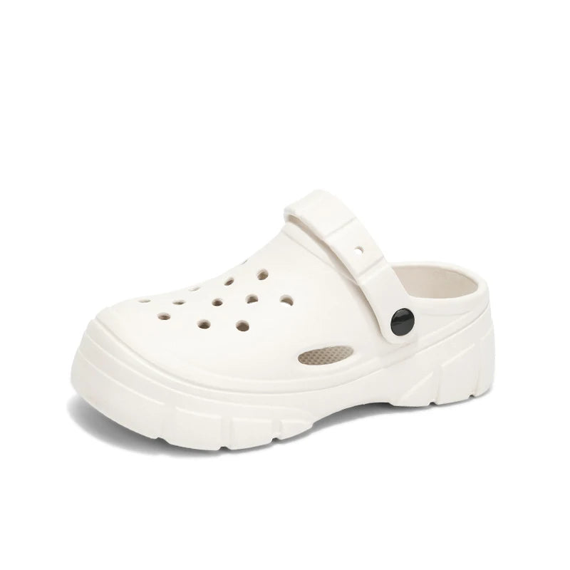 Lightweight Clogs Women Platform Sandals Simple Breathable Women Slippers Wrapped Beach Shoes For Summer Women Shoes Good Vibrations