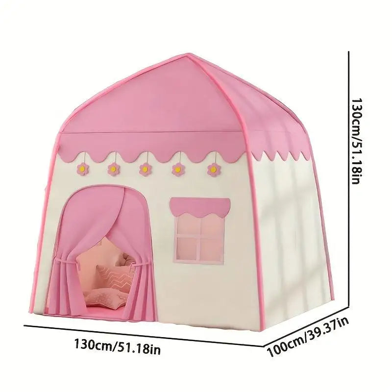 Princess children's tent. A role-playing themed playhouse in pink and blue, suitable for both indoor and outdoor use. Good Vibrations