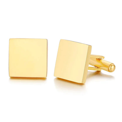 Personalized Engrave Initial Cufflinks for Wedding Birthday Groomsmen Gift Stainless Steel Cufflinks Statement Jewelry Good Vibrations