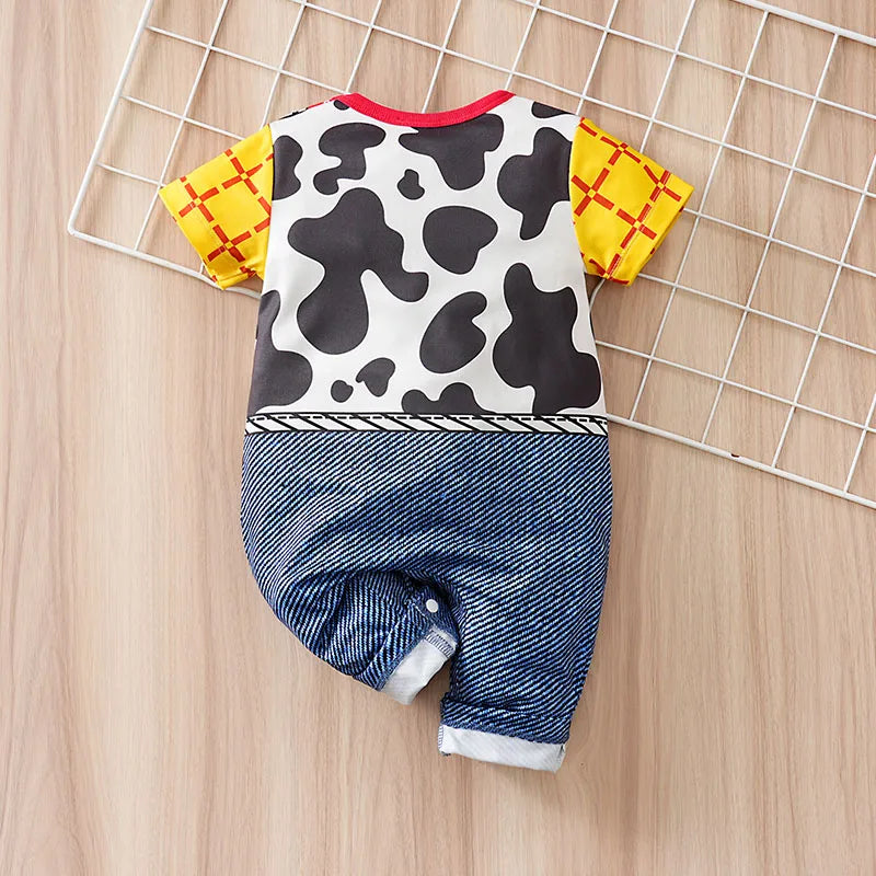 0-24 months newborns Baby Clothes One-Piece Cartoon Anime short-Sleeved Trousers Banquet Summer Fashion neonatal clothing Good Vibrations