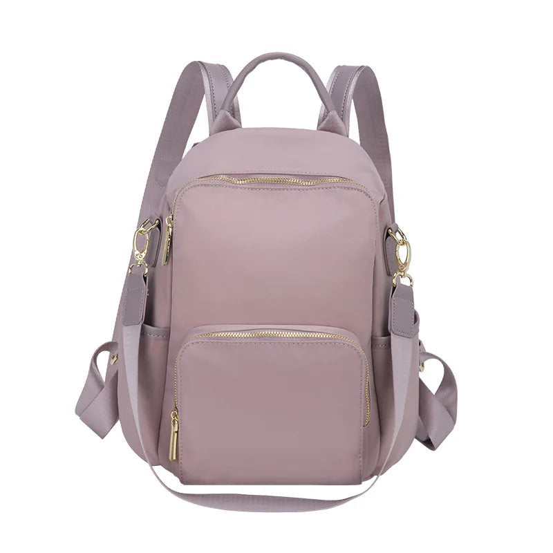 Women Backpack Fashion All-match Oxford Cloth Lady Business Travel Leisure Canvas Bag Girl Large-capacity Anti-theft Schoolbag Good Vibrations