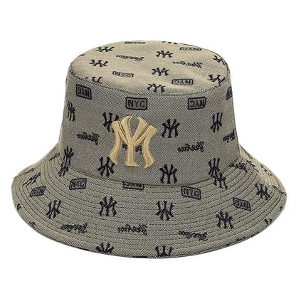 Unisex Letter Embroidery Fisherman Hat Women Summer Versatile Sunscreen Hats Sun Hat Men Trend Bucket Hats Good Vibrations