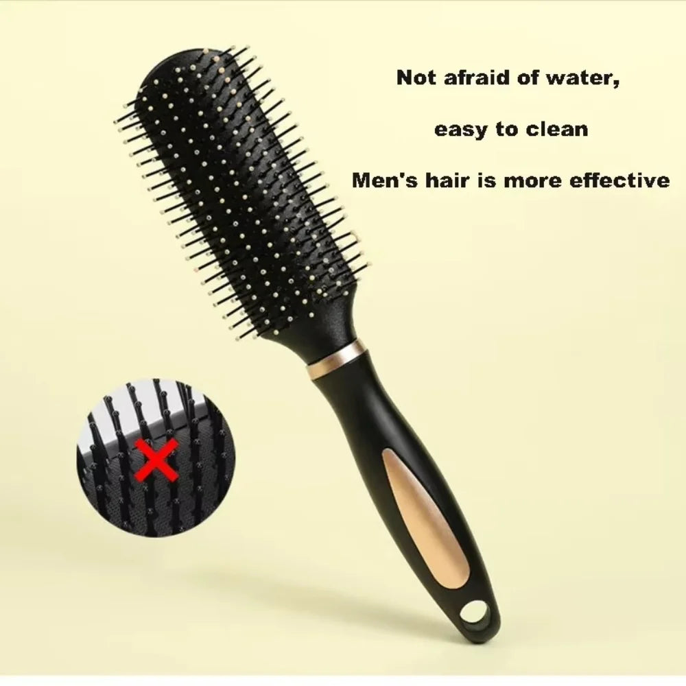 Professional Salon Straight Smooth Paddle Hair Brush Large Hairdressing All Hair Type Hairbrush Styling Comb for Women Men Good Vibrations