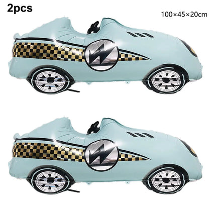 Race Car Party Tableware Plates Napkins Cup Two Fast Birthday Party Supplies Boys Racing Themed Two Years Old Party Decorations Good Vibrations