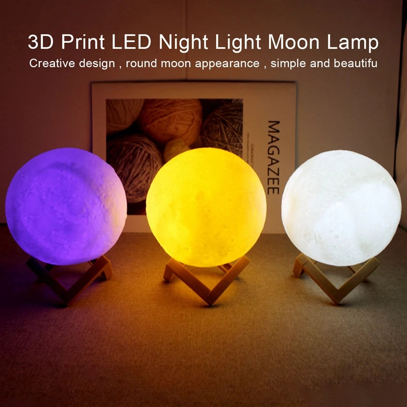 Book Light LED Moon Light Galaxy Light, Moon Night Light, Girl, Boy, Child Birthday Gift, Bedroom Decoration Indoor lighting Good Vibrations