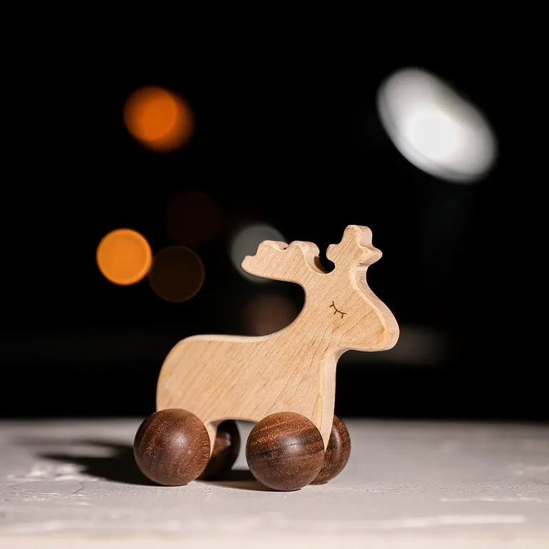Wooden Cars Toys Maple Diy Crafts for Students Home Activities Montessori Grasping Teething Toy Newborn Birthday Gift Wood Block Good Vibrations