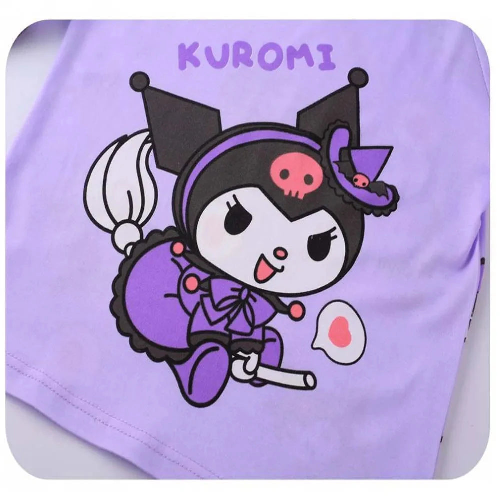 New Pajamas Boys Girls Pajamas Stitch Clothing Sets Kids Long Sleeve +Pant 2 Pieces Children Home Clothing Girl Nightgown Pjs Good Vibrations