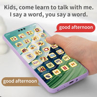 Baby Simulation Mobile Phone Toy Screen Music Early Educational Toys Learning Vocal English Mobile Vocal Toy Model Children Gift Good Vibrations