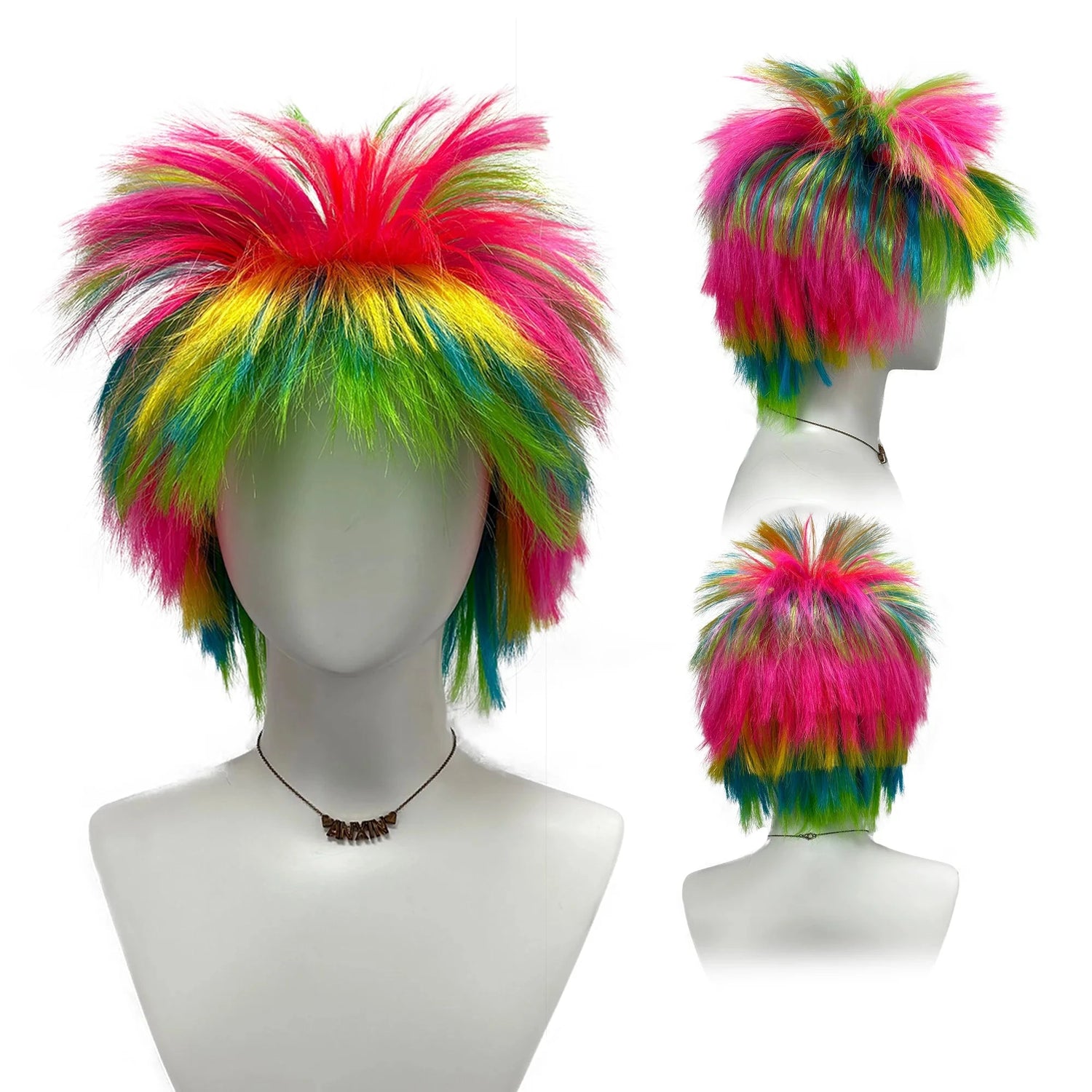 Trick colorful dress up wig explosion head hedgehog-inspired style head modeling wigs for costume party Halloween cosplay gifts Good Vibrations