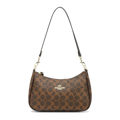 Popular Classic Elegant Leather Shoulder Bag For Ladies - Women's Designer Handbag Crossbody Bag Good Vibrations