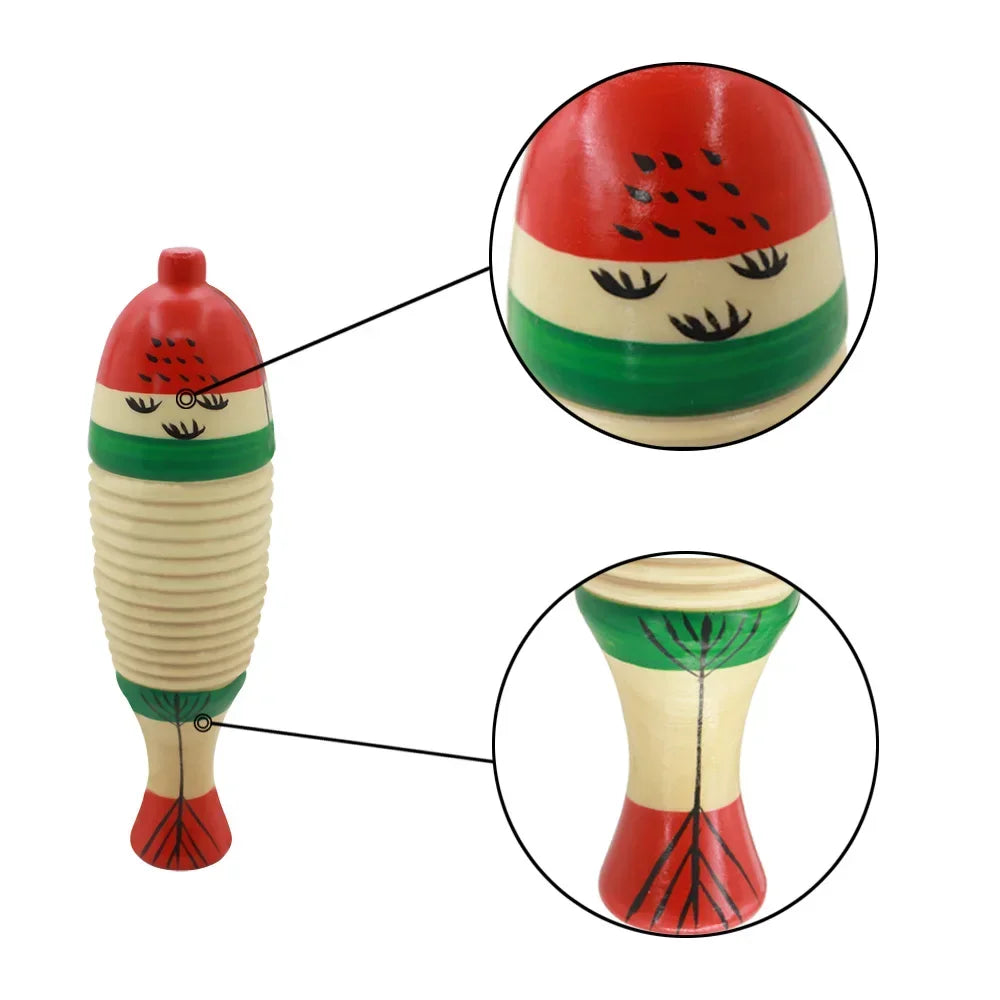 Wooden Fish Toy Game Orff Percussion Musical Instrument Toddler Music Learning Children's Christmas Gifts Baby Educational Toys Good Vibrations