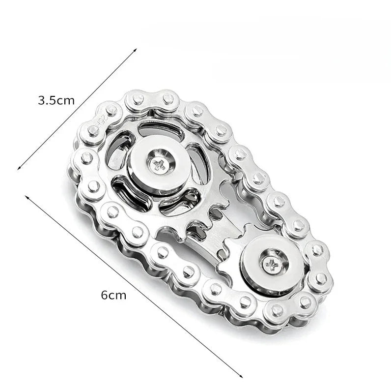 Metal Fidget Spinner Office Desk Toy Stress Relief Gears Hand Spinner for Adults desk decoration home decor Relieve stress relax Good Vibrations