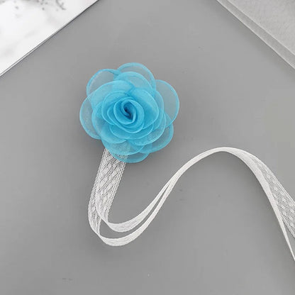 Girls Bridesmaid Wrist Flowers Pearl Ribbon Rose Bracelet for Wedding Prom Party Bride to Be Bridesmaid Gift Wedding Accessories Good Vibrations