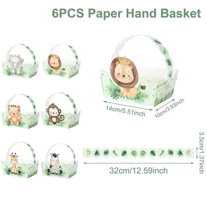 Jungle Safari Birthday Decoration Jungle Animals 1st Birthday Gifts Decoration Wild One Birthday Tableware Baby Shower Decor Good Vibrations