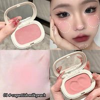 Single Color Blush Silky Texture High Color Rendering No Powder Feeling Low Saturation Long-lasting Natural Matte Blush Cream Good Vibrations