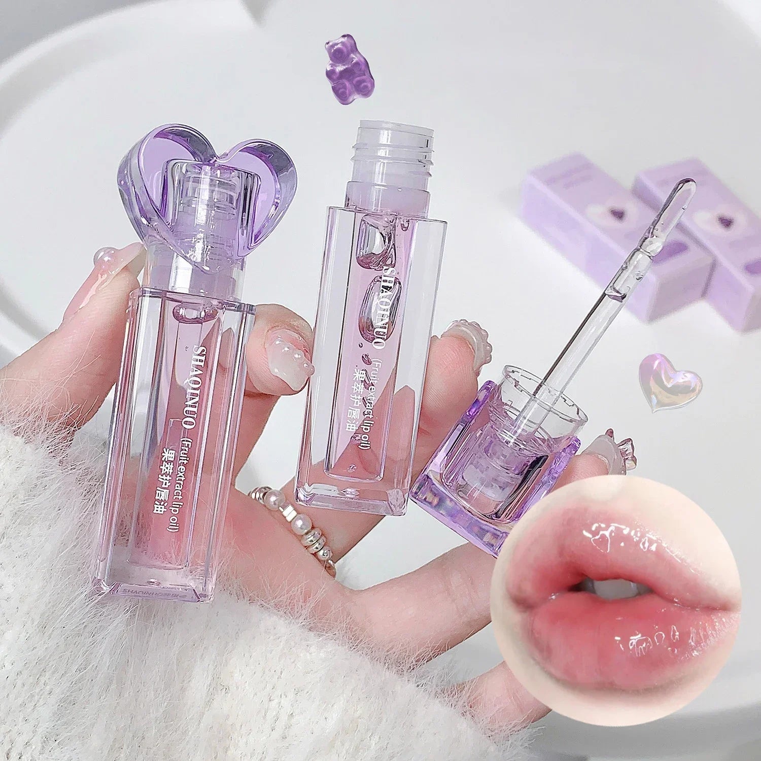 Plumping Jelly Lip Gloss Lasting Moisturizing Transparent Lip Oil Water Light Mirror Peach Lipstick Women Lips Makeup Cosmetics Good Vibrations