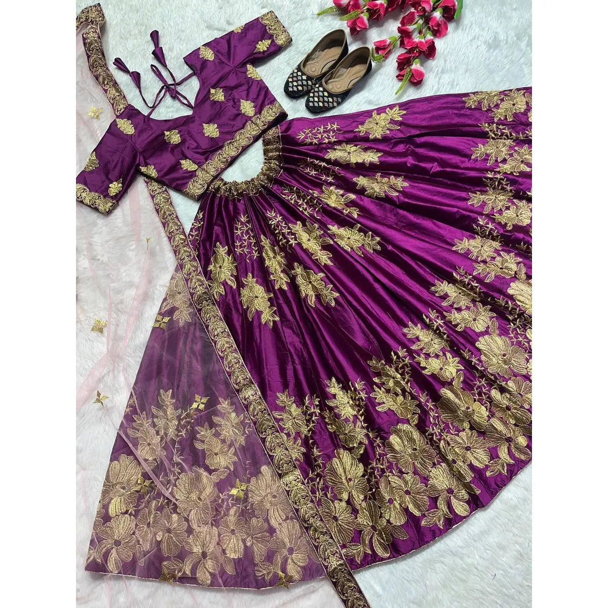 Beautiful Wedding Party Wear Lehenga Choli with Dupatta Elegant Wedding Dresses Good Vibrations