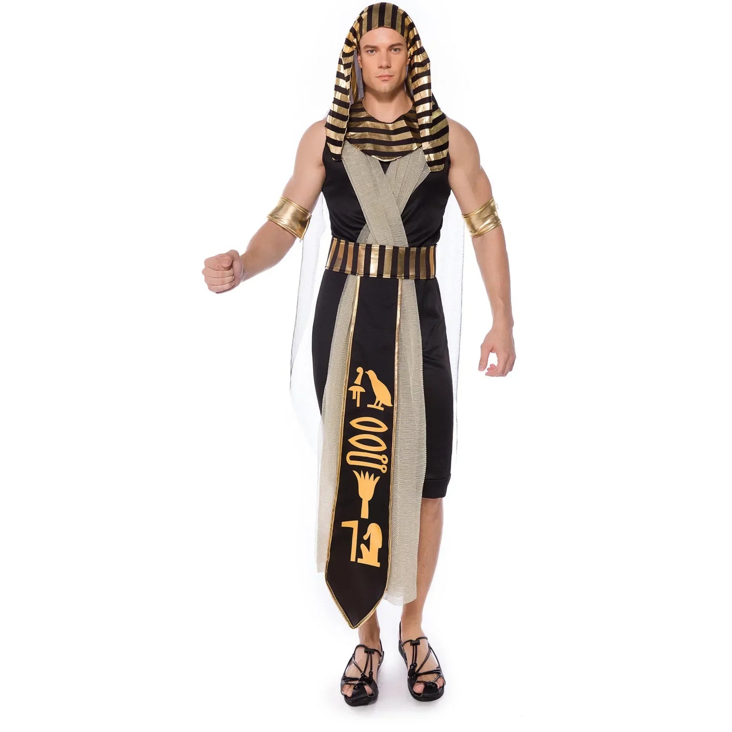 Ancient Egypt Egyptian Pharaoh Costume Egypt Cleopatra Cleopatra Queen Cosplay Halloween Party Couple Party Dress Good Vibrations